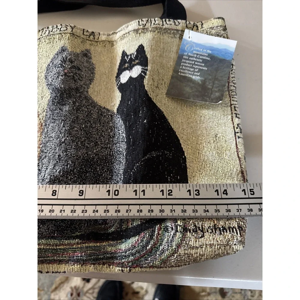 Tabby Cats Tapestry Tote Two Sided by Cindy Shamp USA